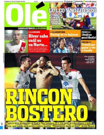 Portadas de la prensa deportiva