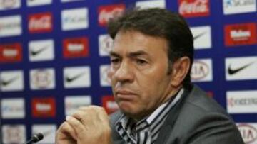 <b>ATLÉTICO DE MADRID </b>Able Resino, en rueda de prensa.