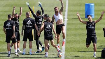 ENTRENAMIENTO REAL MADRID PRETEMPORADA GIRA MONTREAL