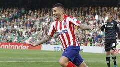 Correa celebra el 0-1 en el Betis-Atl&eacute;tico.