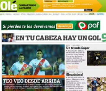 Portadas de la prensa extranjera