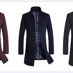 Este abrigo de lana para hombre, en ocho colores, es la mejor alternativa para el invierno