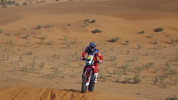11 Cornejo Florimo Jose Ignacio (chl), Monster Energy Honda Team 2022, Honda CRF 450 Rally, Moto, Motul, action during the Stage 2 of the Dakar Rally 2022 between Hail and Al Artawiya, on January 3rd 2022 in Al Artawiya, Saudi Arabia - Photo Julien Delfosse / DPPI
AFP7
03/01/2022 ONLY FOR USE IN SPAIN