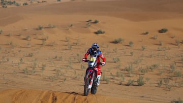 11 Cornejo Florimo Jose Ignacio (chl), Monster Energy Honda Team 2022, Honda CRF 450 Rally, Moto, Motul, action during the Stage 2 of the Dakar Rally 2022 between Hail and Al Artawiya, on January 3rd 2022 in Al Artawiya, Saudi Arabia - Photo Julien Delfosse / DPPI
 AFP7 
 03/01/2022 ONLY FOR USE IN SPAIN