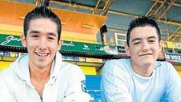 <b>CON ILUSIÓN. </b>Alexandru y Adrian son dos rumanos que se entrenan con las inferiores del Cádiz.