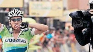 <b>PARA SU ESPOSA. </b>Luca Paolini le dedicó su triunfo a su mujer, Elena. Es la primera gran victoria en su palmarés.