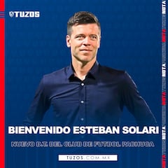 Esteban Solari es el nuevo Director Técnico del Pachuca