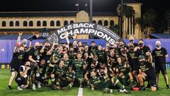 Portland Timbers celebra el t&iacute;tulo.