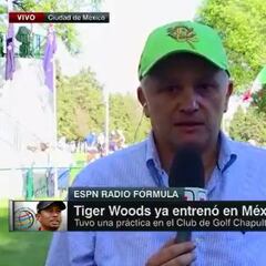 Reportero se emocionó hasta llorar por Tiger Woods en México