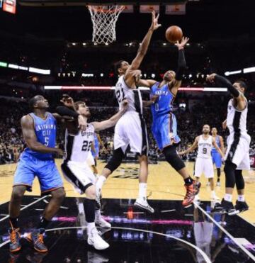 Westrbrook lo intentó en el tercer cuarto pero los Thunder se quedaron cortos.