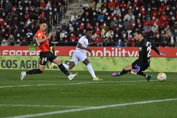 Vinicius, en el momento de hacer el 0-1.