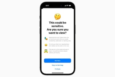 iOS 17 censura las imágenes en las que haya desnudos