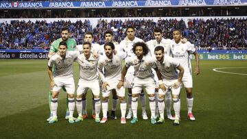 El once del Real Madrid ante el Deportivo es tres años más joven que el de gala.