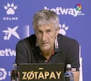 Quique Setién: "Hemos hecho una reflexión profunda y me siento respaldado por Messi"