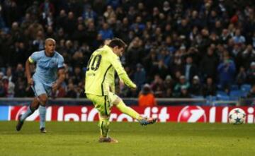 Messi falló un penalti y el posterior remate al final de partido.