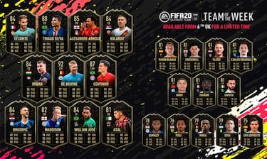 TOTW 2 de FUT 20 ya disponible con Coutinho, De Bruyne y Thiago Silva