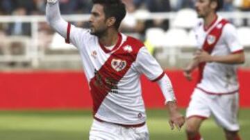 Alberto Bueno celebra el gol ante el Celta de Vigo