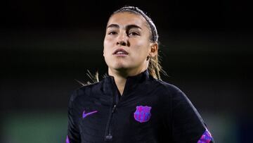 Patri Guijarro durante un entrenamiento.