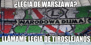 Los memes más cómicos del Legia-Real Madrid