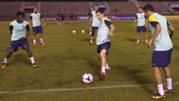 Messi, en el entrenamiento.
