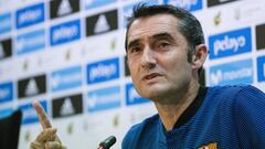 Valverde en rueda de prensa. 