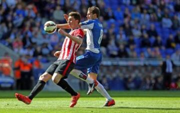 Stuani y Aymeric Laporte