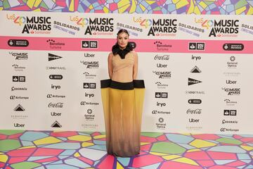 Madame de Rosa, posando en el photocall de Los40 Music Awards.