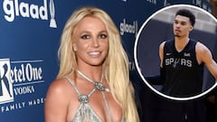 Britney Spears recibe bofetada tras intentar tomarse una foto con Victor Wembanyama