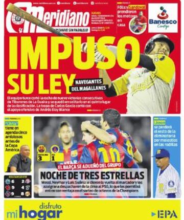 Portadas de la prensa deportiva