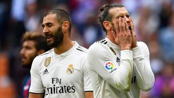 El poder anotador del Madrid ha quedado en manos de Benzema y Bale.
