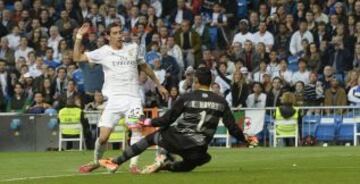 Di María y Keylor Navas.