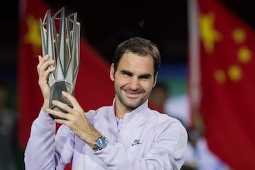 Las imágenes de la derrota de Nadal ante Federer en Shanghái