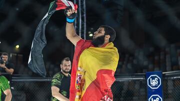 El peleador hispanomarroqu¨ª Salah Eddine Hamli.