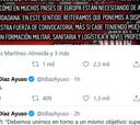Díaz Ayuso jalea al Frente Atlético por Twitter: "Grandes"