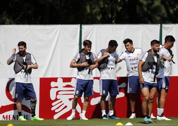 Bronnitsy  23 junio 2018, Rusia
Copa Mundial Rusia 2018
Entrenamiento de Argentina antes de jugar contra Nigeria.
Lionel Messi of Argentina
Foto Ortiz Gustavo