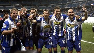 12-04-06 final de la copa del rey ESPANYOL ZARAGOZA ALEGRIA tamudo de la pe&ntilde;a luis garcia