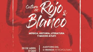 Cartel de Cultura en Rojo y Blanco en el Metropolitano.