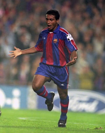 El delantero triunfó en el club blaugrana entre 1993 y 1995.