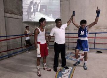 Escuela de boxeo en la comunidad indígena de Pacayita en la ciudad de Masaya, Nicaragua.