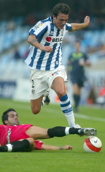 Aunque criado en la cantera del Athletic, acabó fichando por el Sanse, el filial de la Real Sociedad en 2004. En la imagen, en el partido de Segunda División contra el Poli Ejido el 9 de septiembre de 2007.