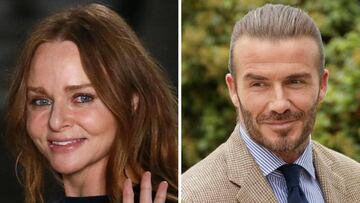 Imágenes de Stella McCartney y David Beckham.