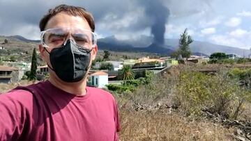 Recomiendan uso de mascarilla y gafas para protegerse de las cenizas en La Palma