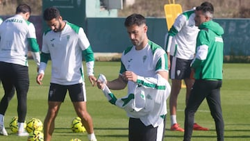 Carlos Albarrán, en un entrenamiento