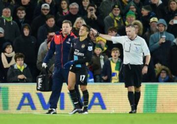 Así fue el ingrato partido de Alexis ante Norwich