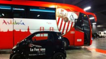 Imagen del autobús del Sevilla.