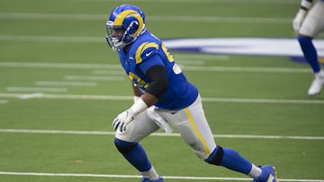 El tackle defensivo de los Rams tiene seis selecciones consecutivas al primer equipo All-Pro y quiere coronar su legado levantando el trofeo Vince Lombardi.