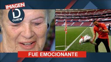 La promesa de Margarita si el Atleti gana la Champions tras ver a Koke poner su ramo