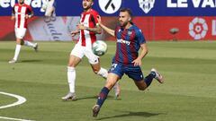 Borja Mayoral, con el Levante. 