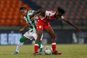 Atlético Nacional ante Independiente Santa Fe por las semifinales de la Liga Femenina BetPlay.