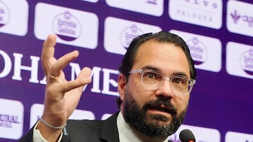 Valladolid 5/8/2025. Comparecencia de Victor Orta, director deportivo Del Real Valladolid. Photogenic/Miguel Ángel Santos